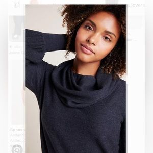 Anthropologie Jolene Wool Cowl Neck Sweater Sz Small